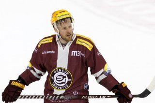 Linuk Omark avait été l'un des artisans majeurs du sacre du GSHC en 2023 (archives). KEYSTONE/SALVATORE DI NOLFI